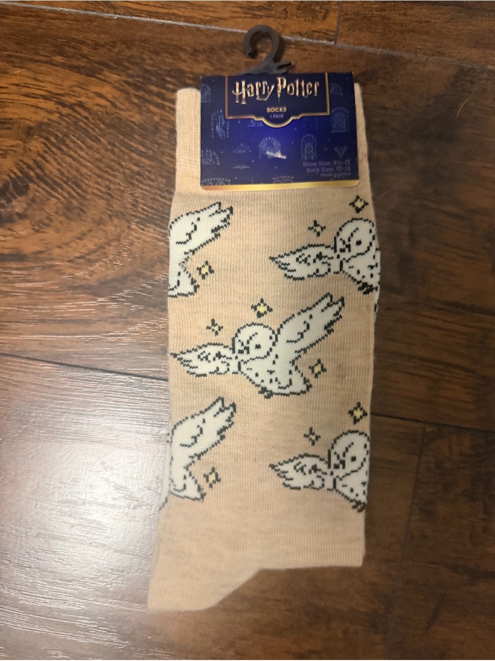 Snowy Owl Hedwig from Harry Potter socks